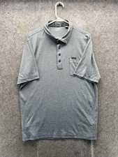 Travis Mattews Polo Shirt Mens Large Gray Pima Cotton Exclusively Ambassador