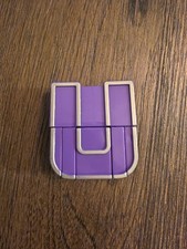 Alpha Bots Letter U PURPLE GREEN Silver Robot Alphabet Transformers