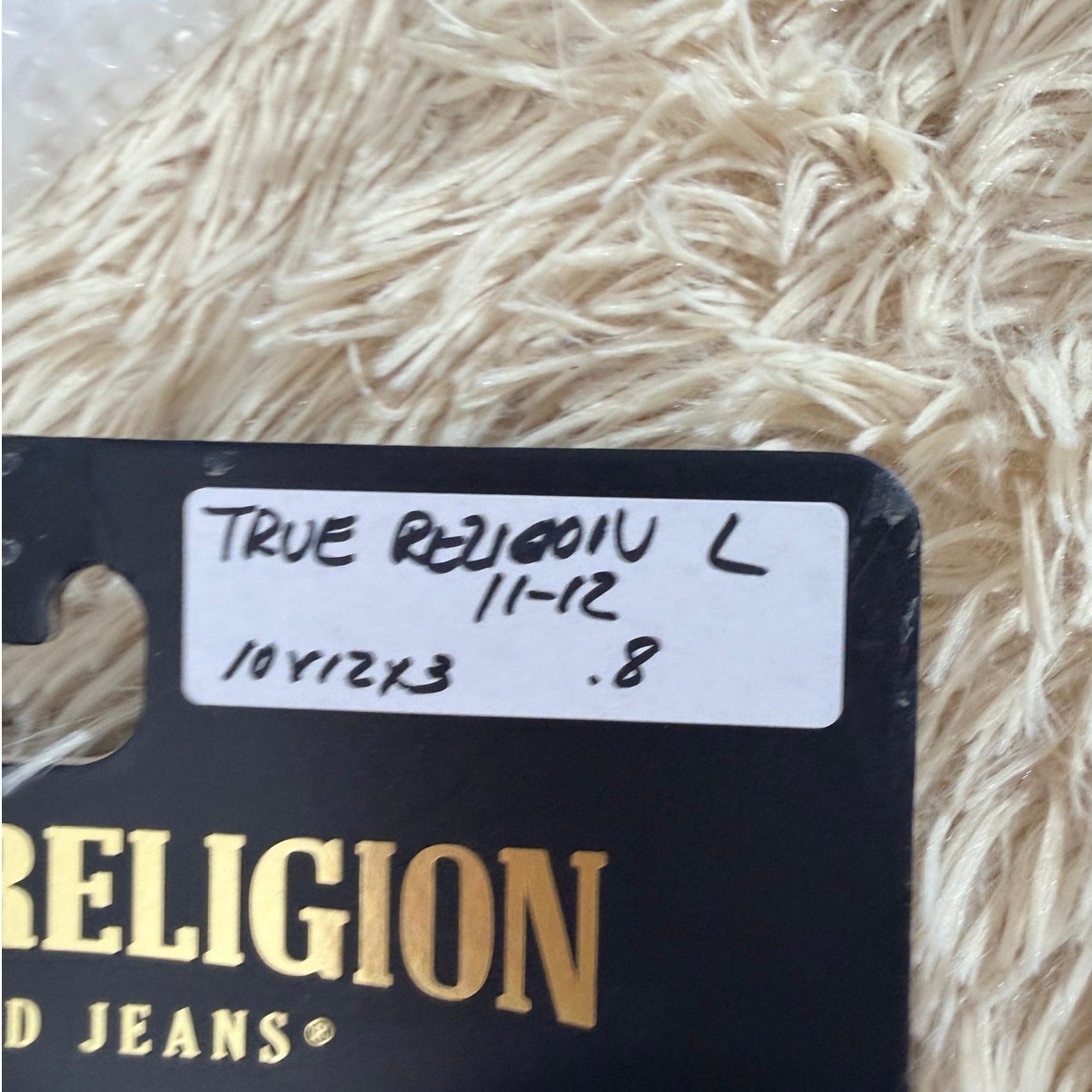 True Religion Men’s Slippers Black Red Horseshoe Logo Size 11–12 NWT thumbnail 4