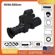 NV4A 850nm Infrared Night Vision Scope Sight 4X Zoom 1080P Telescope Cam