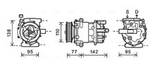 Kompressor, Klimaanlage R 134a PAG 46 FDAK470 AVA QUALITY COOLING für CITROËN