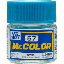 Mr. Hobby Mr. Color Lacquer C057 Metallic Blue Green Aotake C57 10ml