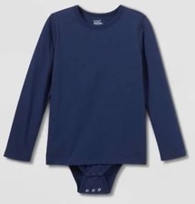 Cat  Jack Bodysuit Kids Medium 7/8 Adaptive Abdominal Access Long Sleeve Blue