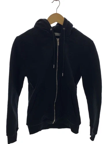 Dior HOMME Felpa con Cappuccio Zip XS Cotone Nero 013J200A0531 Usata
