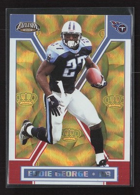 2002 Pacific Exclusive #171 Eddie George Gold A24