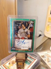 2025 TOPPS DEBUT JACOB COZART GREEN AUTO # 46 OF 99