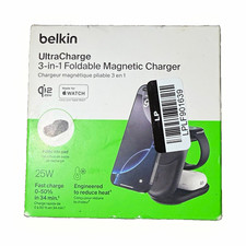 Belkin UltraCharge 3-in-1 Foldable Magnetic 25W Wireless Charger Apple Watch