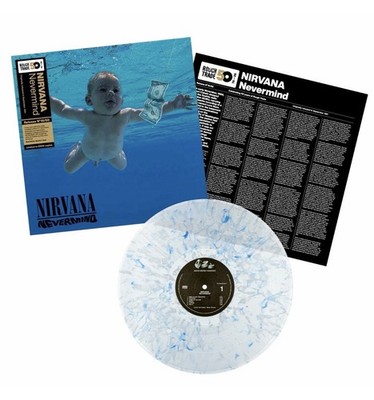 NIRVANA - NEVERMIND LIMITED EDITION BLUE/WHITE SPLATTER VINYL