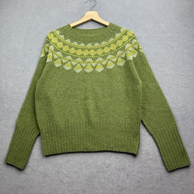 TOAST Pullover Medium Strick Fairisle Nordic Isländisch Scandi Passe Donegal WOLLE