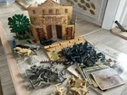 Vintage Original Marx Alamo Play Set Chapel, Gate, Walls, Cannon, Men Figures