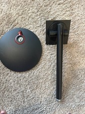 Black Monitor Stand for 1 Monitor, Tilt Adjustment, VESA 100x100 mm