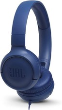 JBL TUNE500-BLUE Wired On-Ear Headphones with JBL Pure Bass Sound Blue