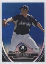 2013 Bowman Platinum Prospects Chrome Blue Refractor 111/199 Danny Hultzen 0x5