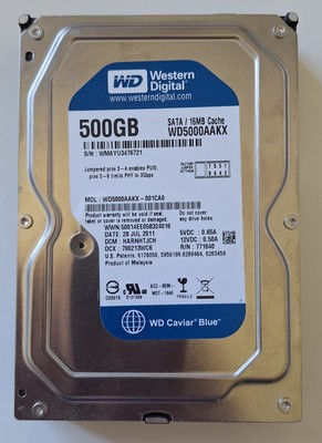 WD 500GB (WD5000AAKX-001CA0) / PCB: 2060-771640-003 Revision A