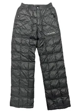 The Arrivals Haelo Black Quilted Puffer Pants Straight Women's XS RTV $198 Saks