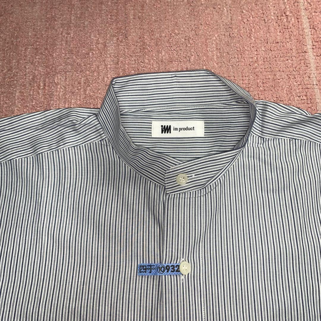 Issey Miyake im product Striped Button Down Length 80cm Blue White