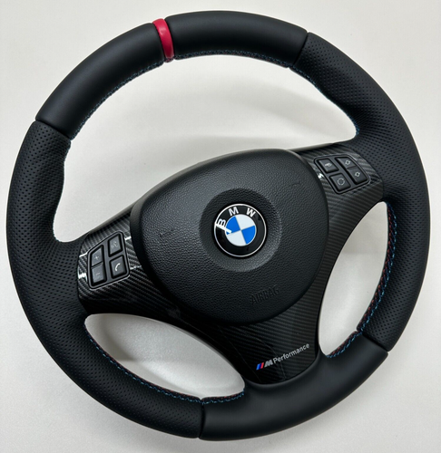 BMW E90 E92 M PERFORMANCE CARBON STEERING WHEEL E93 E88 E87 E84 E82 ...