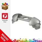 LEGO Silver Metallic Minifigure Armor  Shoulder Pads Ridged 37614 6327807 New