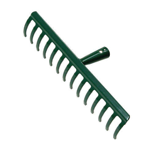 Rastrello acciaio verniciato 18 denti 48 cm rastrelli arieggiatore senza manico