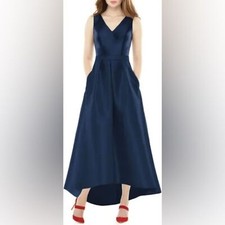 Alfred sung - Black maxi dress with v neck Size 12