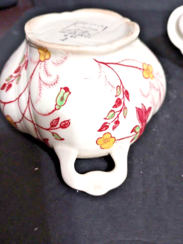 Taylor Smith & Taylor Co. Porcelain Creamer And Sugar Bowl . Vintage 1940s - Picture 5 of 15