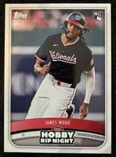2025 Topps Hobby Rip Night James Wood RC Card #3 - Washington