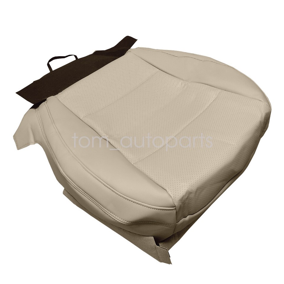 Replace That Worn Driver Bottom Seat Cover For 2011-2012 Chevy Tahoe – Light Cashmere Tan Perforated Leather