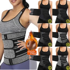 Women Waist Trainer Corset Sauna Sweat Weight Loss Body Shaper Neoprene Gym Band