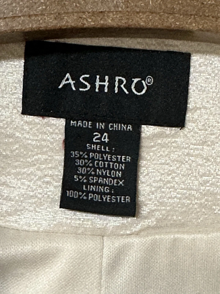 Ashro Women’s Plus Pearl Blush Ivory Formal Jacket Blazer, Old Money, Sz 24 - Image 3 of 4