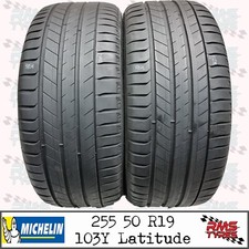 2x Michelin 255/50 R19 103Y N0 Used Tyres | 5.8–6.1mm Tread | Part Worn Performa