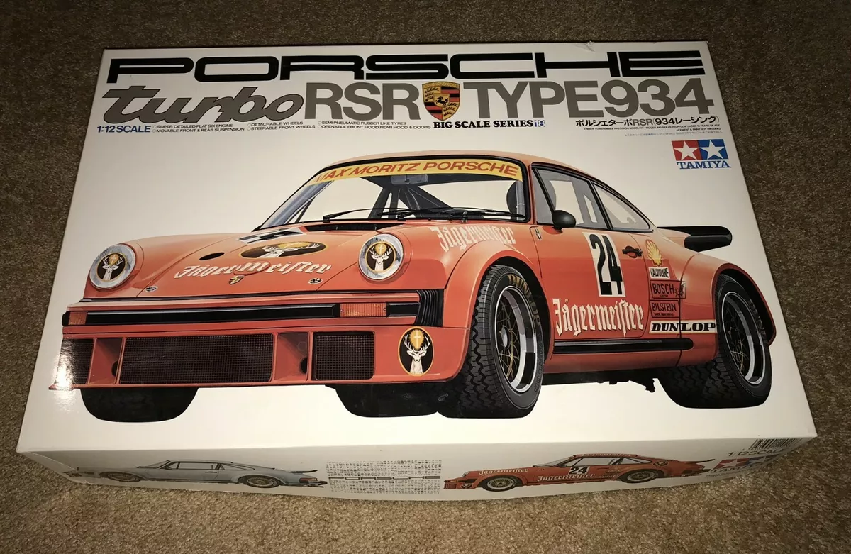 Tamiya Porsche Turbo RSR Type 934 Complete 1976 Original Model Kit 1:12 12020