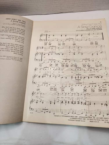 Vintage Sheet Music Barry Manilow One Voice Song Book 1979 - Picture 8 of 8