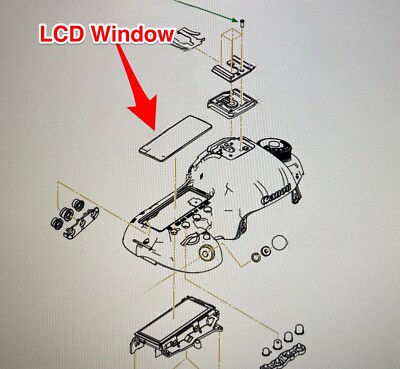 Canon EOS 5D III Mark 3 Top LCD Cover Window Replacement Repair Part Genuine