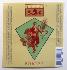 Kalamazoo Brewing Co BELL'S PORTER beer label MI 12oz