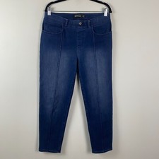 Betabrand Yoga Pull On Skinny Ankle Jeans Size Large Stretch