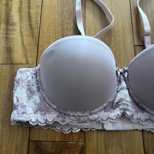 Adore Me Light Pink Lace Push Up Kendil Strapless Bra Size 34A - Picture 2 of 8