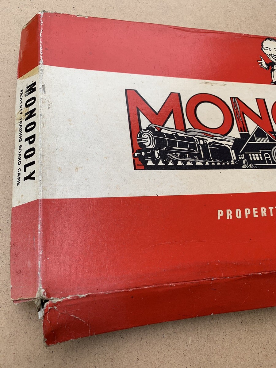 Rare Vintage 1957-1960 Monopoly Board Game Patent Ref 711 891