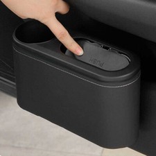 Car Trash Can Bin Hanging Garbage Case Cup Holder Leather Storage Box Organizer Car Trash Can Bin Hanging Garbage Case Cup Holder Leather Storage Box Organizer