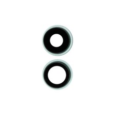 Glass Camera Lens with Bezel Set Back 2 Parts for Apple iPhone 11 Green Repair