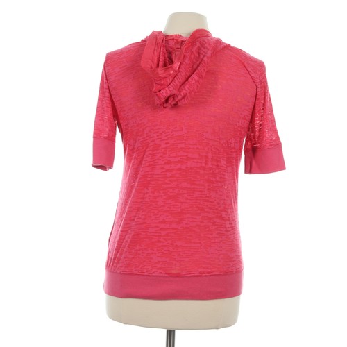 Ariat Women's Pink Lightweight Sheer Pattern Hooded Shirt Top - Size Medium - Picture 3 of 8