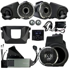 Rockford Fosgate Rzr19pxp-stg6 Stereo / Subwoofer / Speakers For Polaris Rzr