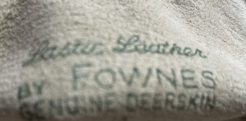 DE COLECCIÓN FOWNES Mujer Elegante Piel de Ciervo Guantes Off White Paquete Original Nuevo de Lote Antiguo Foto 4 de 4