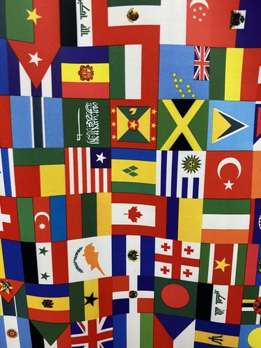 Nuevo diseño de banderas internacionales estampado en la mejor calidad de nailon spandex 4 vías - Imagen 6 de 12