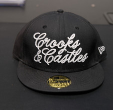 RARE Crooks & Castles Can't Stop the Crooks! NEW ERA FITTED 7 3/4 HAT VINTAGE