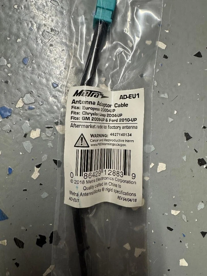 METRA AD-EU1 EUROPEAN ANTENNA ADAPTER MINI PLUG TO AFTERMARKETR RADIO BRAND NEW - Image 3 of 4
