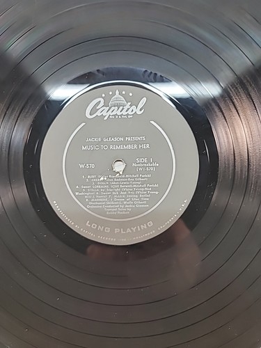 Jackie Gleason Music To Remeber Her Capitol Record W570 - Picture 11 of 18