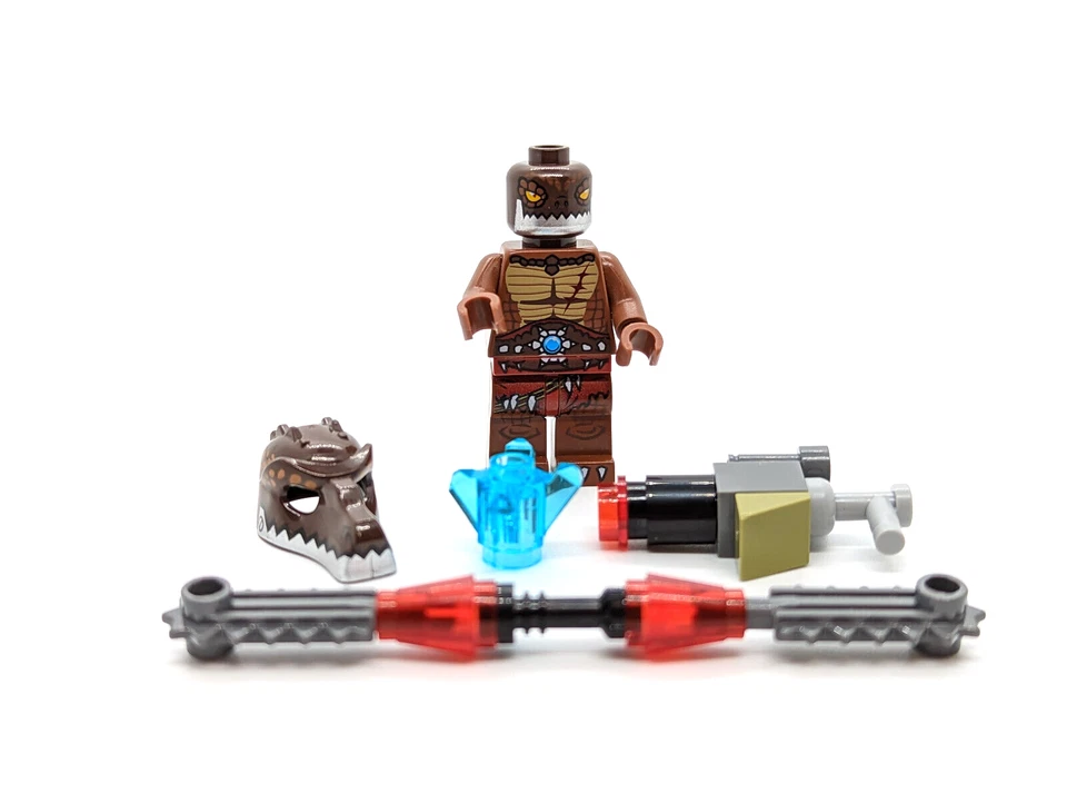 LEGO Chima минифигурка ковер (loc004) крокодила болото с 2 оружия и кристалл - Изображение 3 из 4