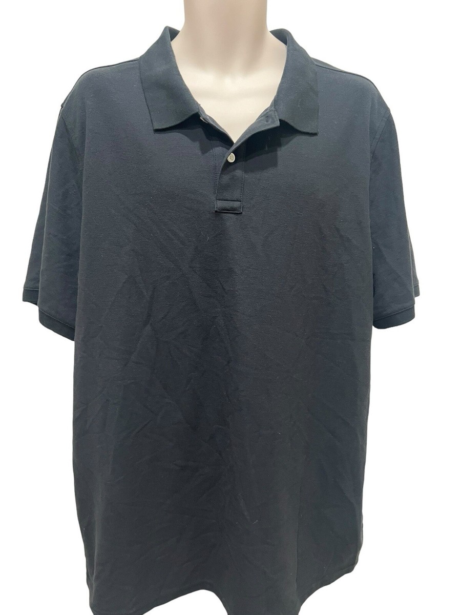 Sonoma Mens 2XB Black Polo Shirt Short Sleeve Goods for Life