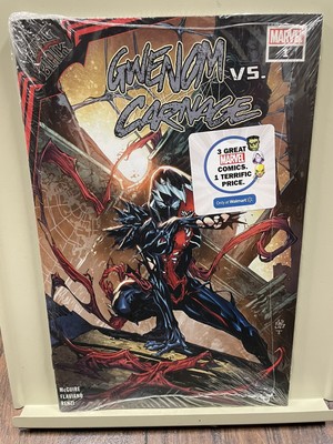 GWENOM VS CARNAGE #1 KING IN BLACK Walmart Variant Cover KNULL VENOM