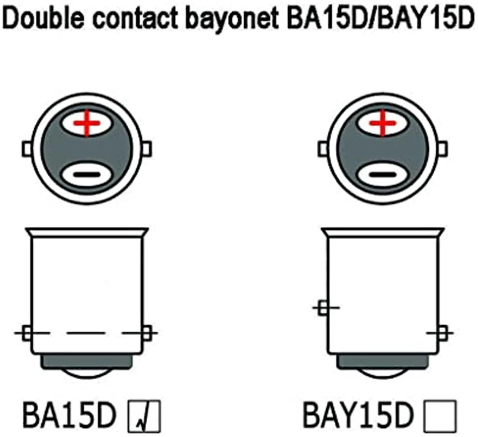 3 Pack BA15D LED Bulb Double Contact Bayonet Base 12W LED Corn Light White 6000K - Image 4 of 4